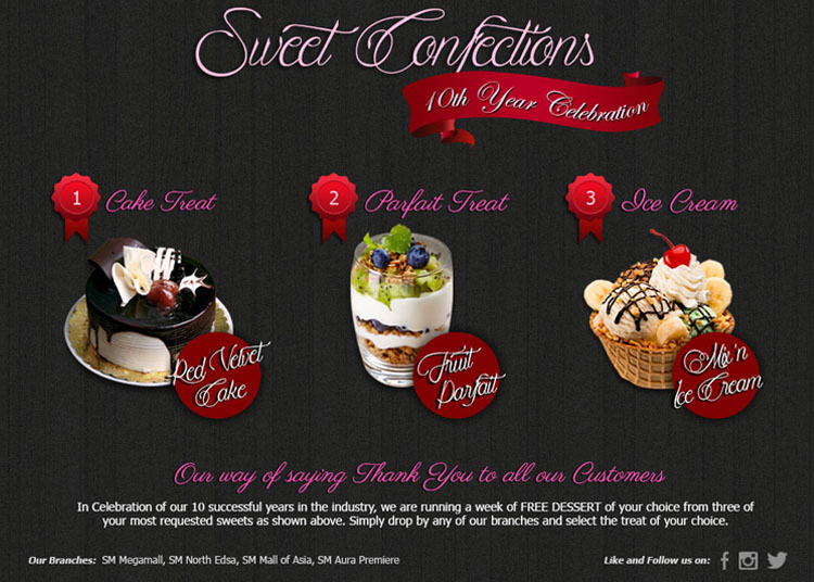 Promotional Banner Design/layout Candy Buffet Service